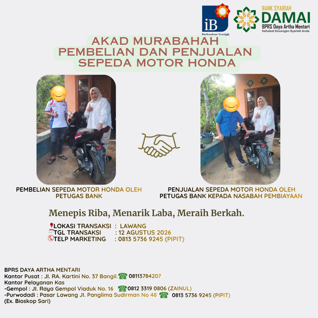 Akad Murabahah – Motor Honda